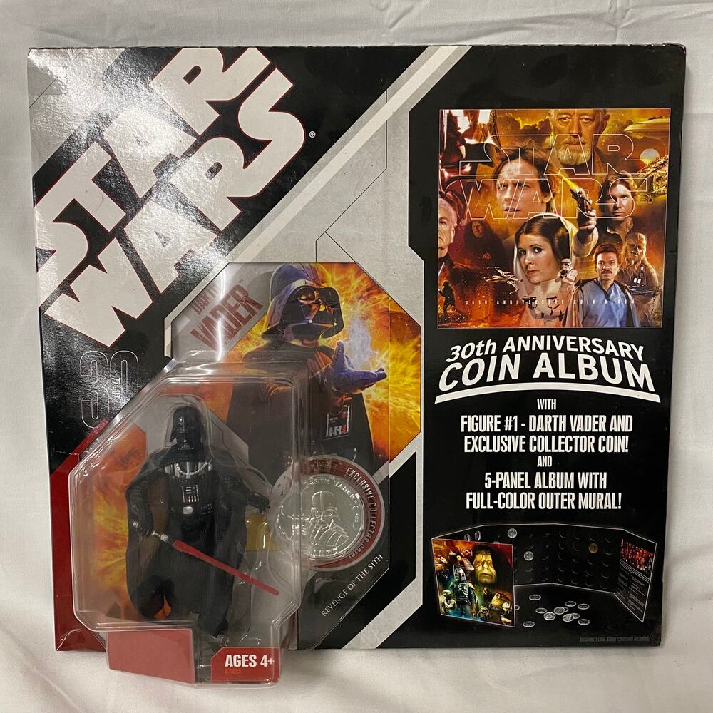 *NEW* STAR WARS 30TH ANNIVERSARY COIN ALBUM W/ FIGURE #1 DARTH VADER